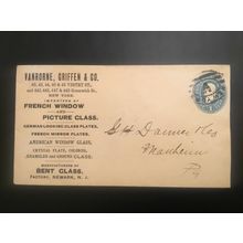 ICOLLECTZONE US 1900’s NY French Picture Glass Advertising Cover (E800)