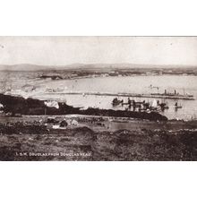 EC961 DOUGLAS FROM DOUGLAS HEAD. PRINTED POSTCARD