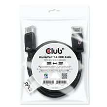 Club 3D CAC-2068 M/M 2M 6.56ft 28AWG DisplayPort 1.4 HBR3 Cable 32.4Gbps 8K 60Hz