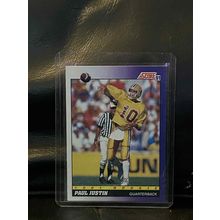 Paul Justin #566 | 1991 Score Football Trading Card