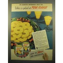 1946 Libby's Pineapple Juice Ad - Peak Flavor