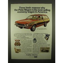1973 Ford Pinto Station Wagon Ad - Three Reasons