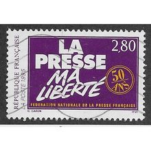 FRA 1995 2.80F '50TH ANN OF NATIONAL PRESS FEDERATION' FINE USED (EBID58-029)