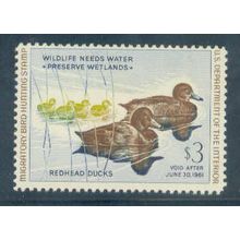 RW27 $3 Redhead Ducks Fine MDG NA1708