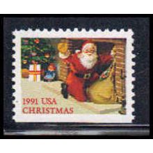 2584 29c Santa & Fireplace Fine MNH BPS LL W2216