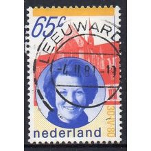 Netherlands 1981 Inauguration of Queen Beatrix 65c Used P.12¾ x 13¼