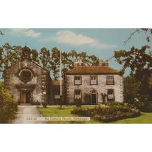 Hathersage Catholic Church 1970s Yorkshire Postcard