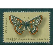 1713 13c Checkerspot Butterfly Fine MNH MA0669