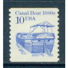 2257 10c Canal Boat Fine MNH Dry Gum MA2077