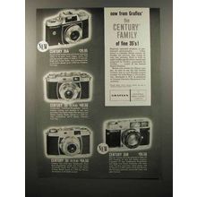 1959 Graflex Century 35A, 35, 35N Camera Ad