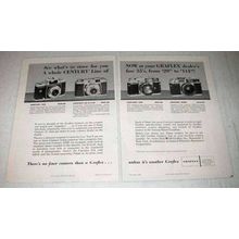 1959 Graflex Camera Ad - Century 35A, 35, 35N, 35NE