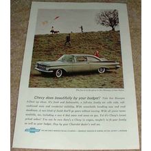 1959 Chevrolet Biscayne 2-door Sedan Ad NICE!