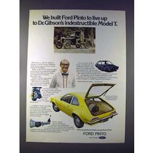 1973 Ford Pinto Car Ad - Built to Live Up To