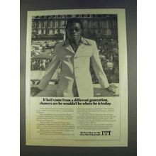 1977 ITT Ad - If He's Come from Different Generation
