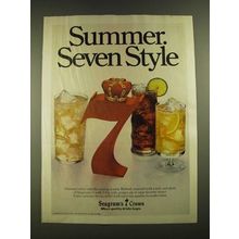 1979 Seagram's 7 Crown Whiskey Ad - Summer Seven Style