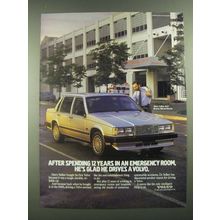 1988 Volvo Car Ad - After Spending 12 Years in An Emergency Room