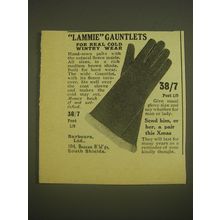 1958 Barbours Lammie Gauntlets Ad - Lammie Gauntlets for real cold wintry wear