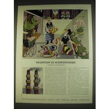1963 Schweppes Drinks Ad -Stephen Potter, George Him - Love of Gardening