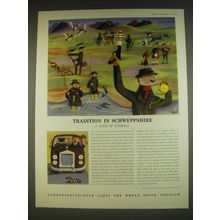 1963 Schweppes Drinks Ad - Stephen Potter, George Him - Love of Animals