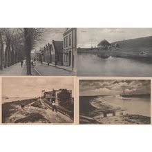 Husum Erichsenweg Erholung Seedeich River Storms 4x German Postcard s