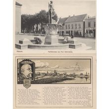 Husum Nordfriesland Altes Staedtebild Eman Gurlitt 2x German Postcard