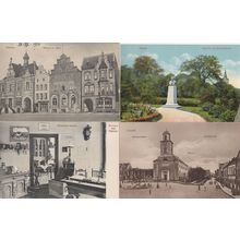 Husum Denkmal Haus Cornils Schlossgarten 4x German Postcard s