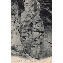 Aareschlucht Aufgang Zur Gletschermuhle Switzerland Postcard