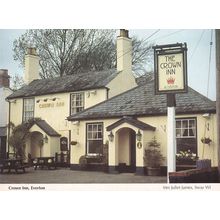Crown Inn Everton Pub Inn Hampshire Postcard