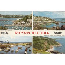 Devon Riviera QSL G3SNU Amateur Radio 1960s Postcard
