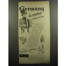 1953 German Tourist Information Office Advertisement - Germany has everything