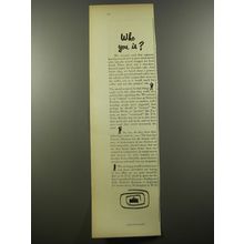 1954 Nation's Business Magazine Ad - Who you is?