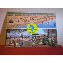 CAMPING, LA BALLENA ALEGRE, COSTA DORADA, SPAIN used postcard 1978 #