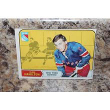1968-69 o-pee-chee hockey new york rangers alan hamilton card#70