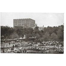 Cattle Market And Castle, Norwich, Norfolk, Postcard.