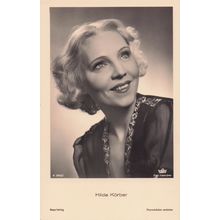 Hilde Korber Austrian Film Actress Old Real Photo Postcard