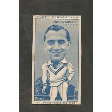 CC Turf Famous Cricketers 1950 # 10 Harold Gimblett Somerset
