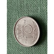 Münze Münzen Umlaufmünze Niederlande 10 Cent 1958