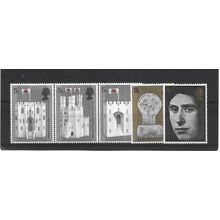 GB.British Investiture of HRH the Prince of Wales set of 5.Mounted Mint.Jul25b