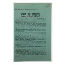 WW2 Soviet/Russian Air Drop Propaganda Leaflet. - No code [567]. - 1941.