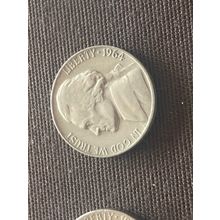 Umlaufmünze USA 5 Cent 1964 ohne Münzzeichen