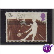 1977 GB BADMINTON 13P F/U SG 1025