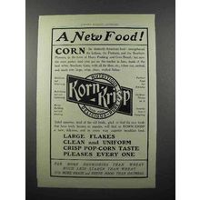 1902 Korn-Krisp Cereal Ad - A New Food!