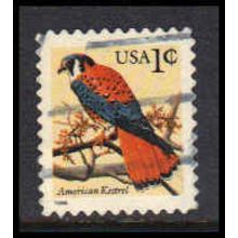 Used 2477 1c American Kestrel Fine W4718
