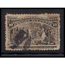 Used 237 10c Columbus Presenting Natives Just Clears K1203