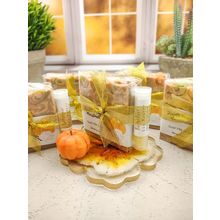Vanilla Pumpkin Marshmallow goat milk soap/Butterbeer lip butter[ ]