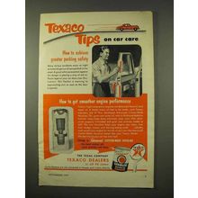 1954 Texaco Havoline Motor Oil Ad - Texaco Tips