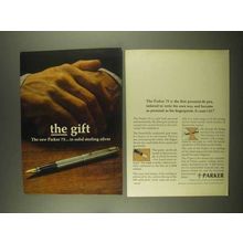 1965 Parker 75 Pen Ad - First Personal-Fit Pen