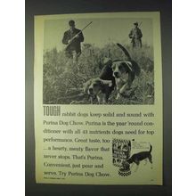 1969 Purina Dog Chow Ad - Tough Rabbit Dogs