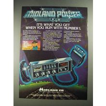 1977 Midland 838 CB Radio Ad - It's What You Get When You Run With