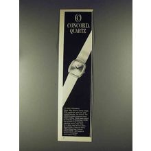 1979 Concord Quartz Watch Ad - Classic Tailoring